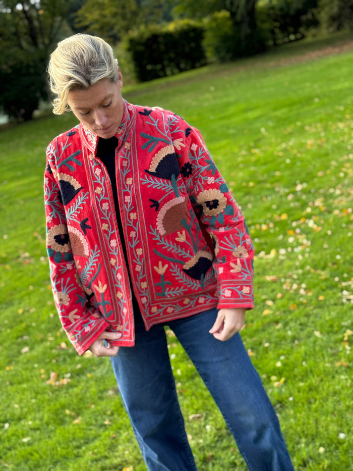 The Velvet Suzani Jacket - 33