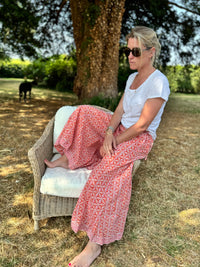 The Orange Wide Leg Trousers