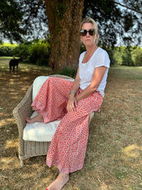 The Orange Wide Leg Trousers