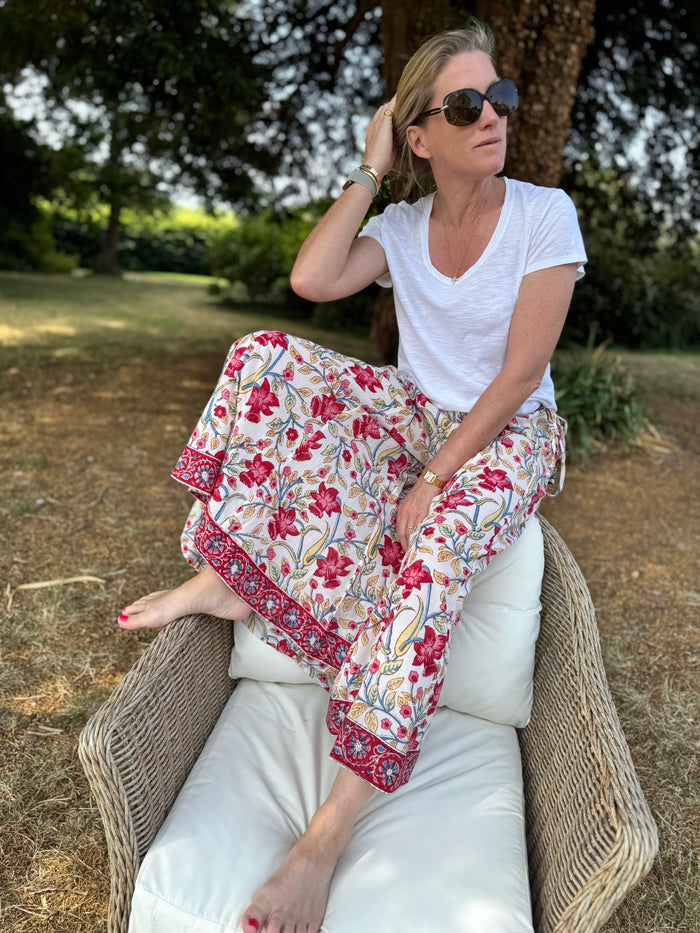 The Floral Wide Leg Trousers