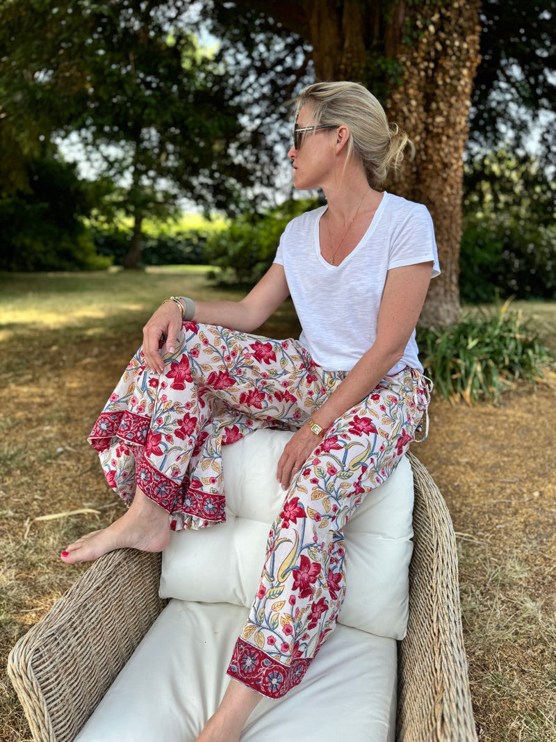 The Floral Wide Leg Trousers