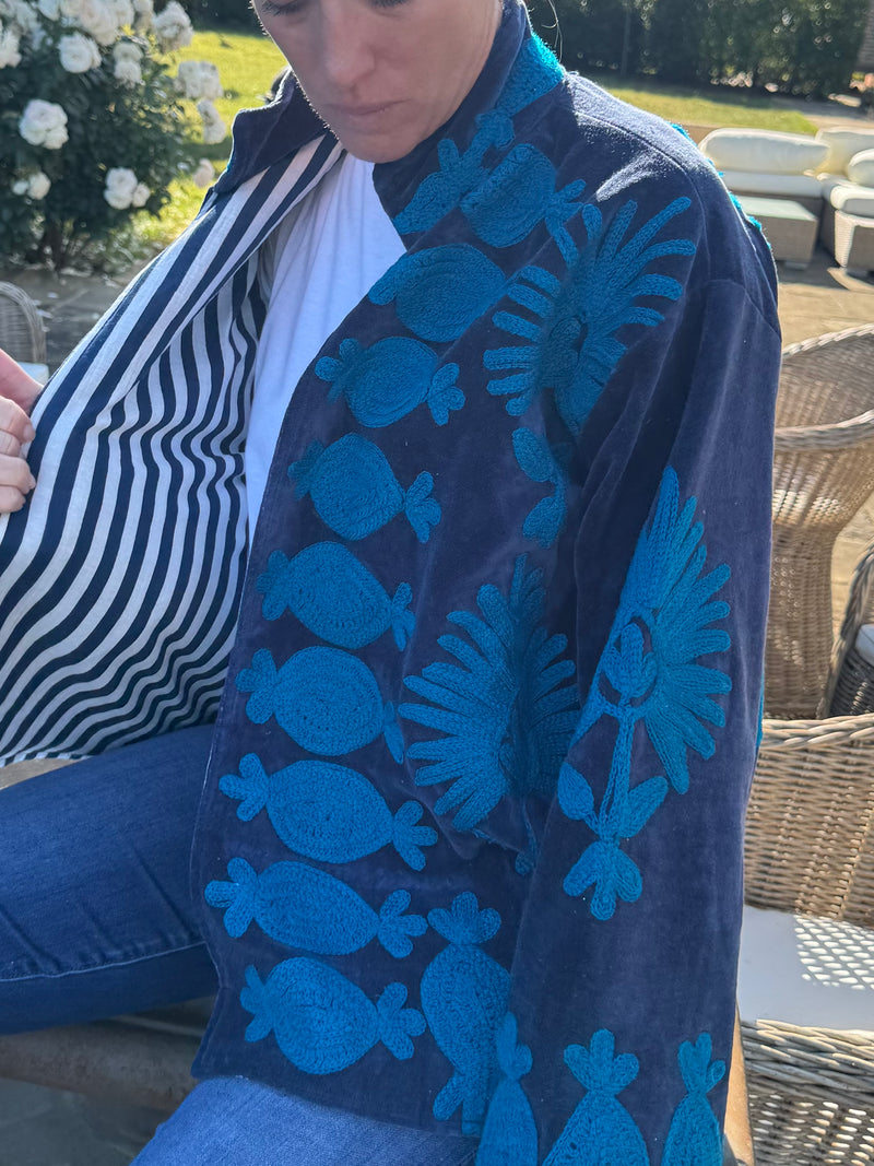The Velvet Suzani Jacket - 11