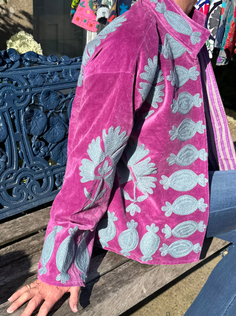 The Velvet Suzani Jacket - 17