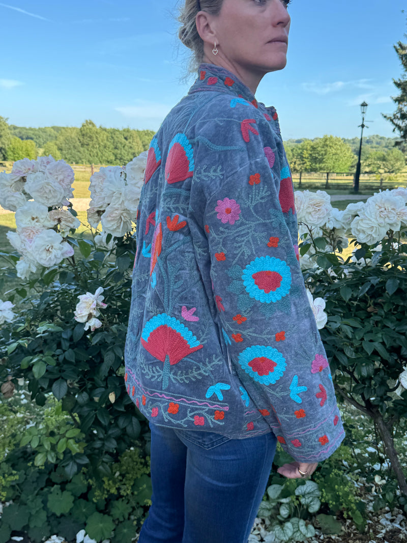 The Velvet Suzani Jacket - 24