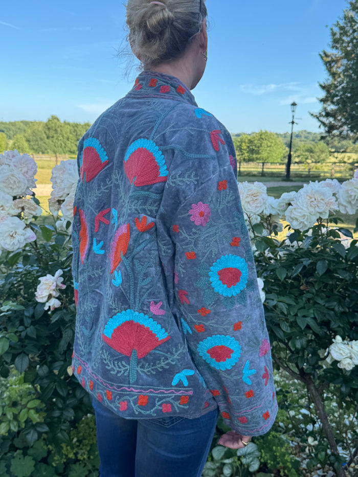 The Velvet Suzani Jacket - 24