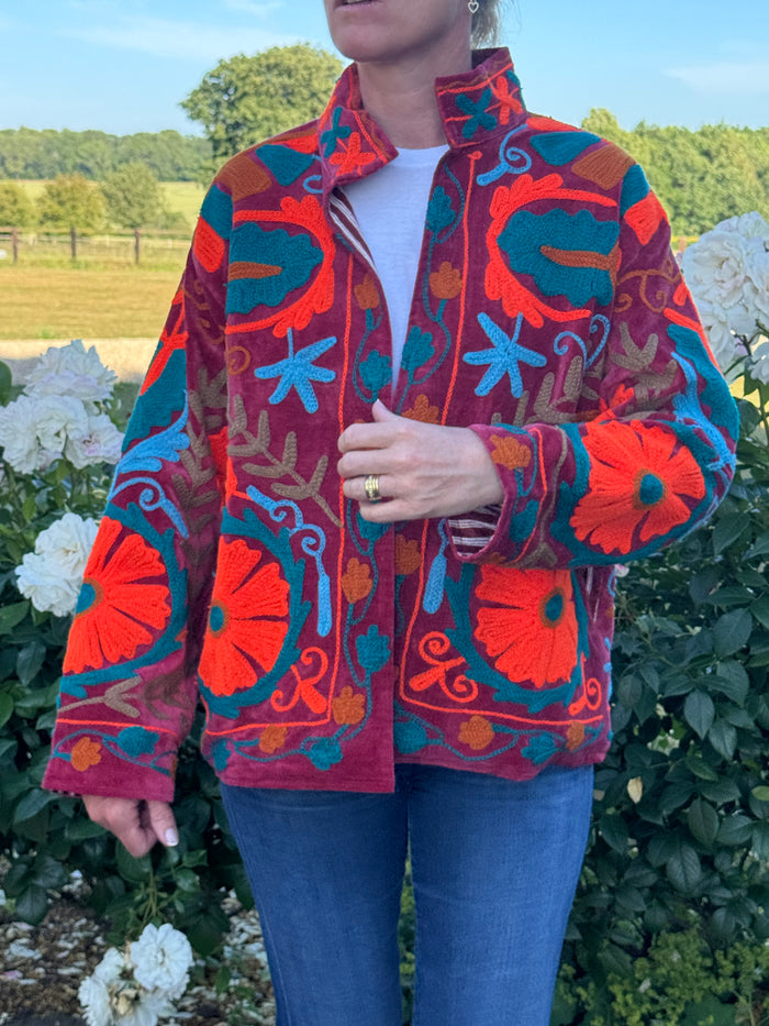 The Velvet Suzani Jacket - 28