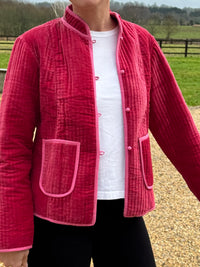 The Quilted Velvet Jacket