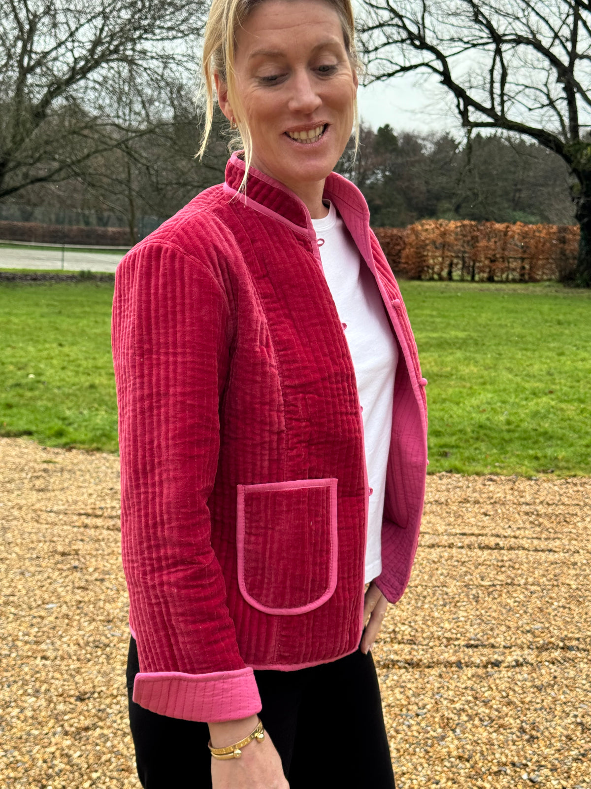 The Quilted Velvet Jacket