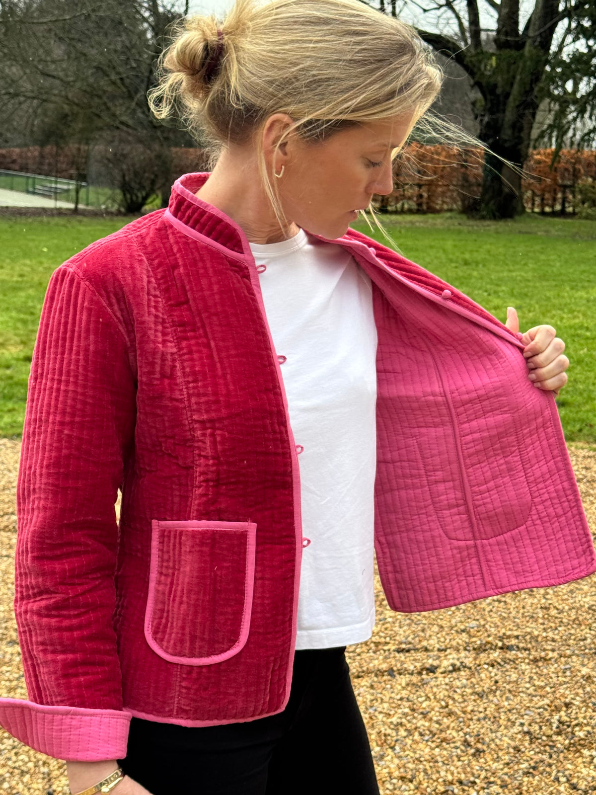 The Quilted Velvet Jacket