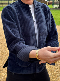 The Quilted Velvet Jacket