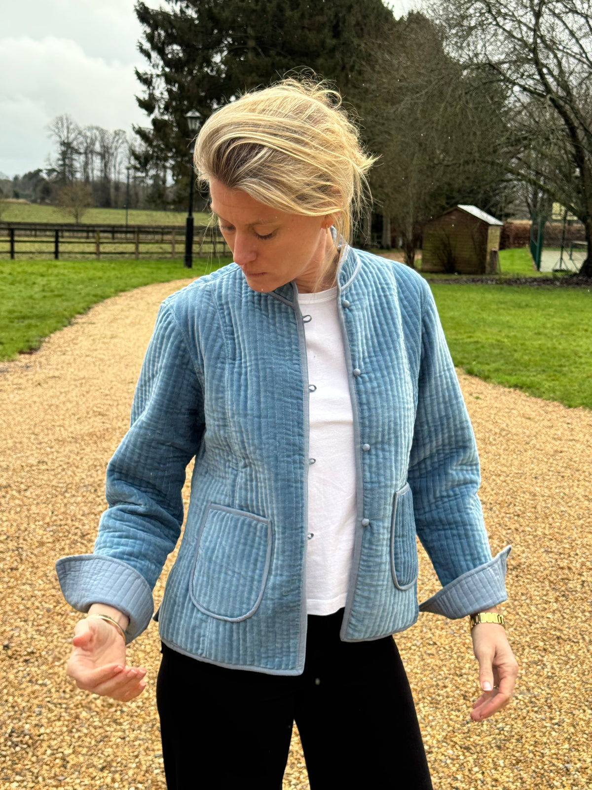 The Quilted Velvet Jacket