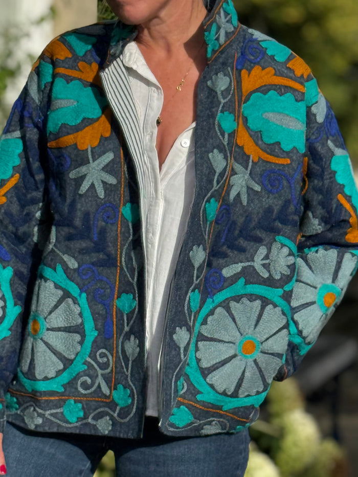 The Denim Suzani Jacket - 4