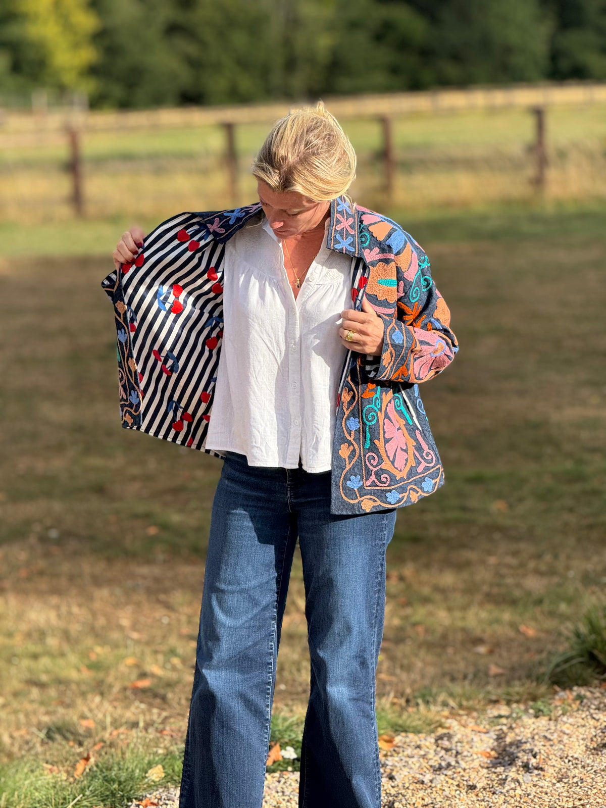 The Denim Suzani Jacket - 13