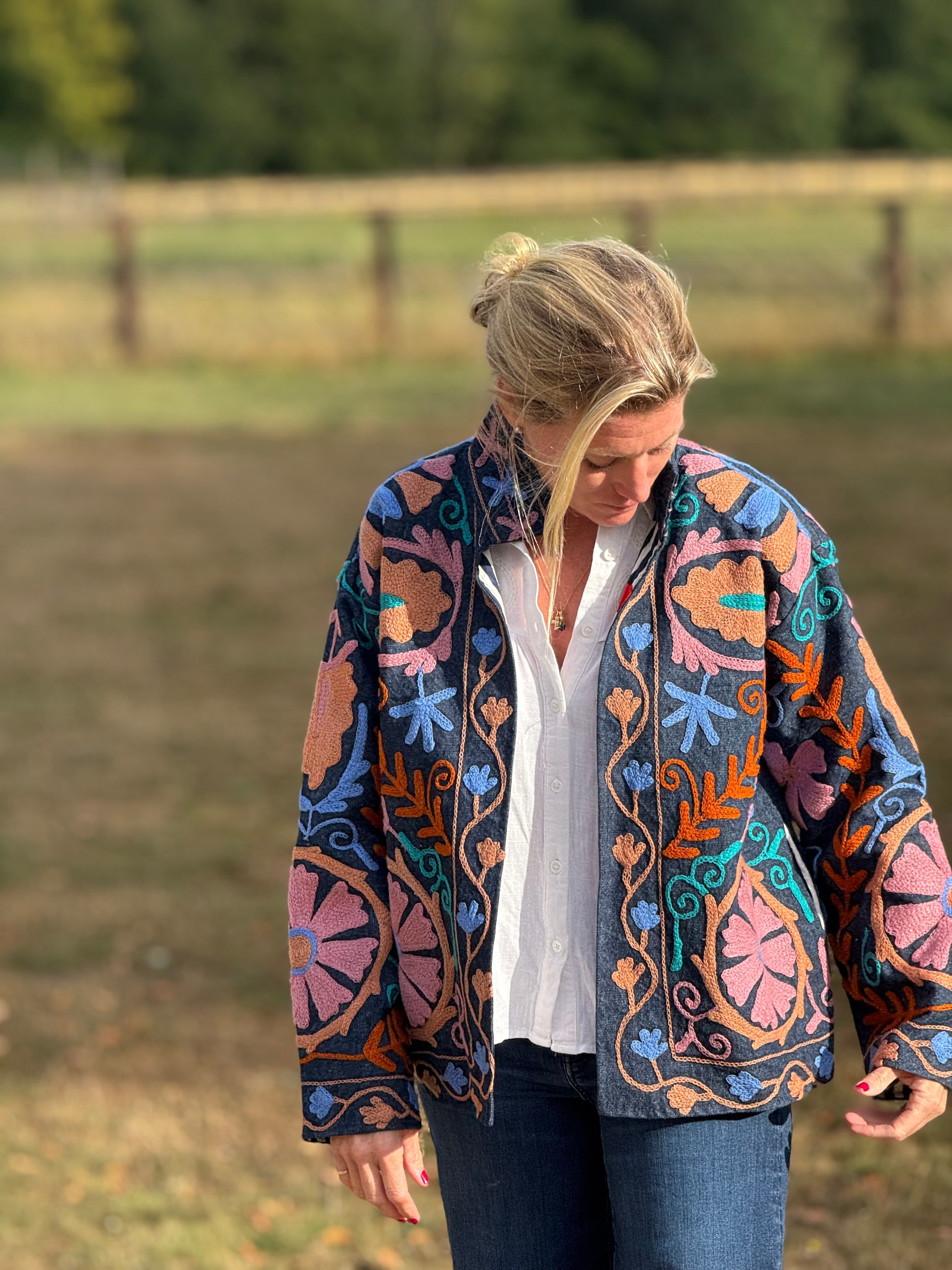The Denim Suzani Jacket - 13 – The Summer House Collection
