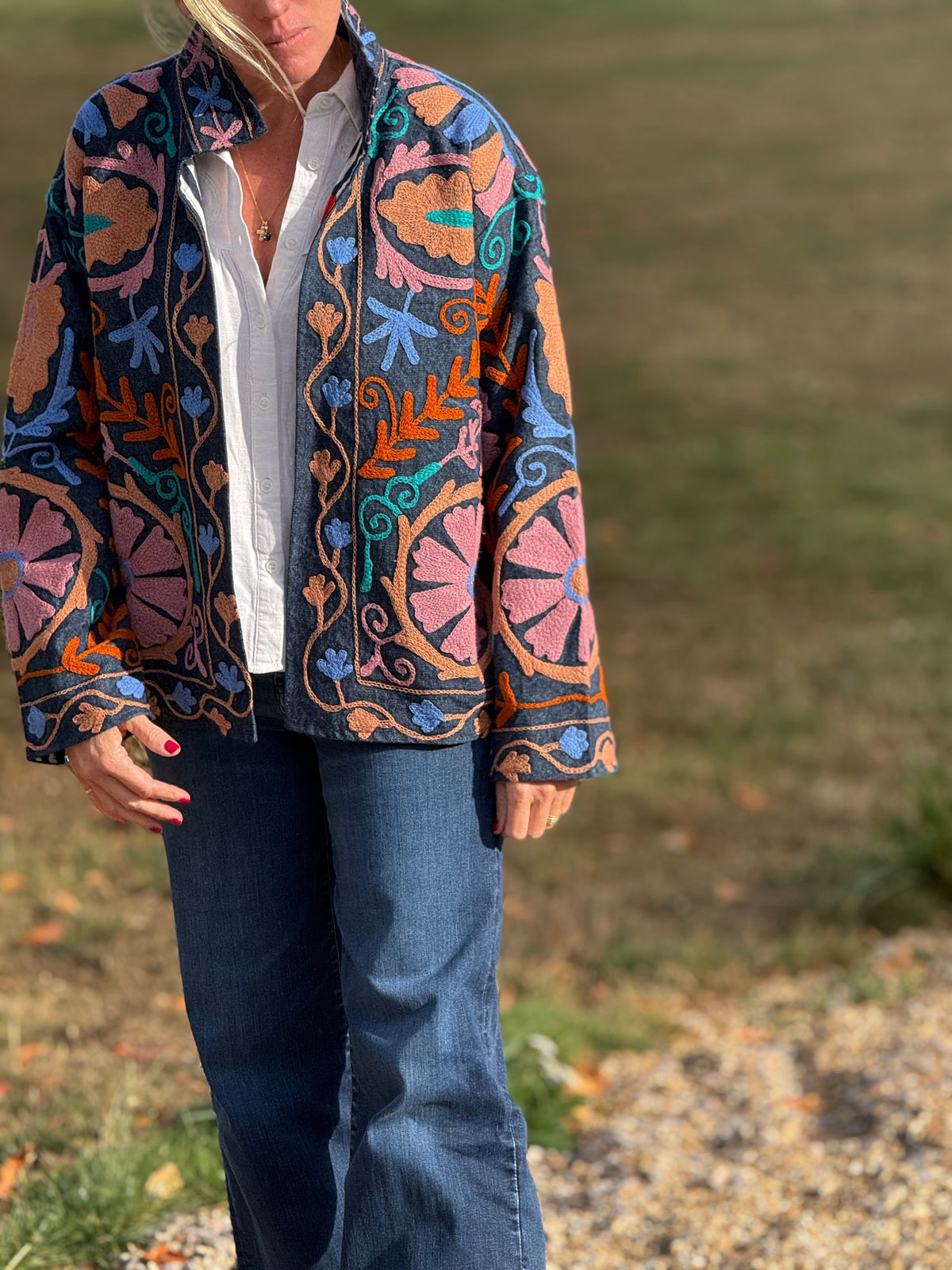 The Denim Suzani Jacket - 13