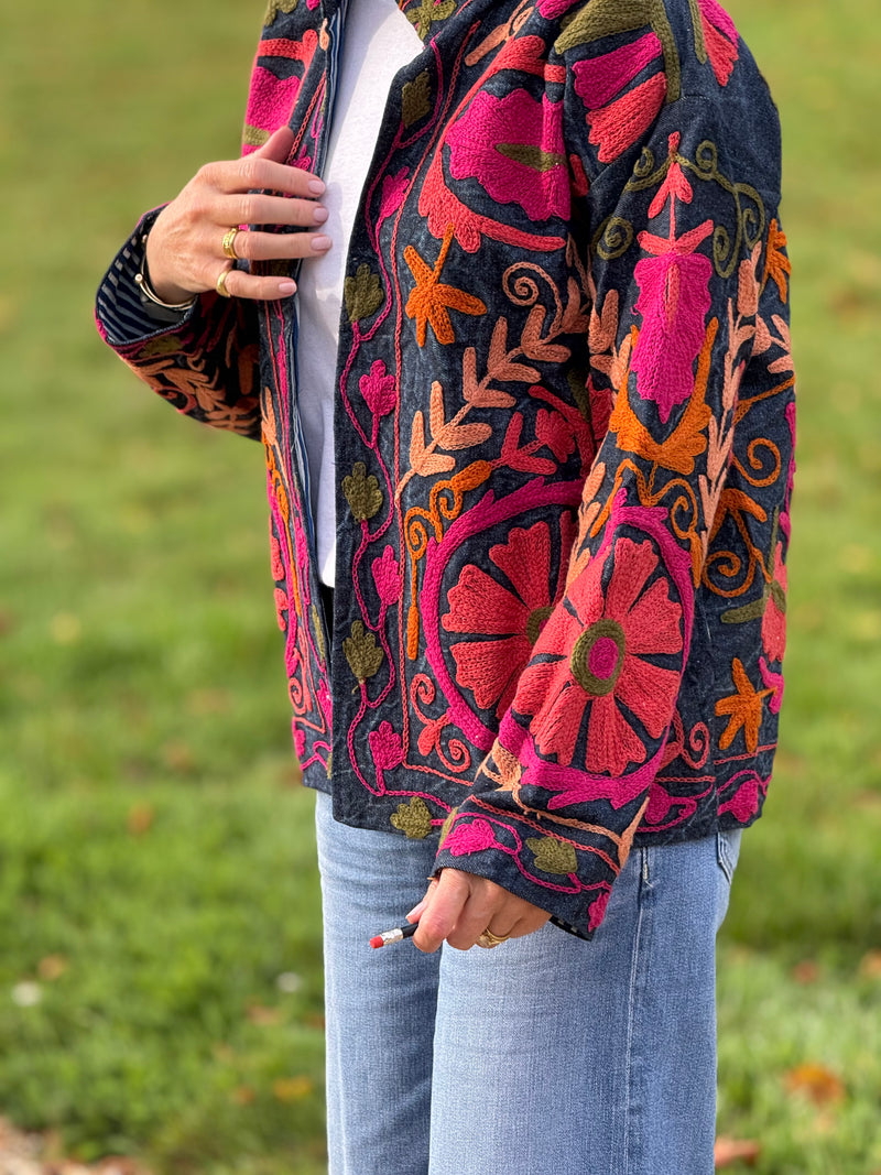 The Denim Suzani Jacket - 12