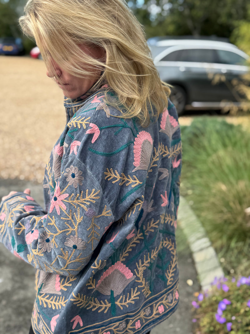 The Velvet Suzani Jacket - 32